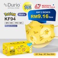 Durio 904K Kid’s Pokémon KF94 - Pikachu-  (10 Pcs)